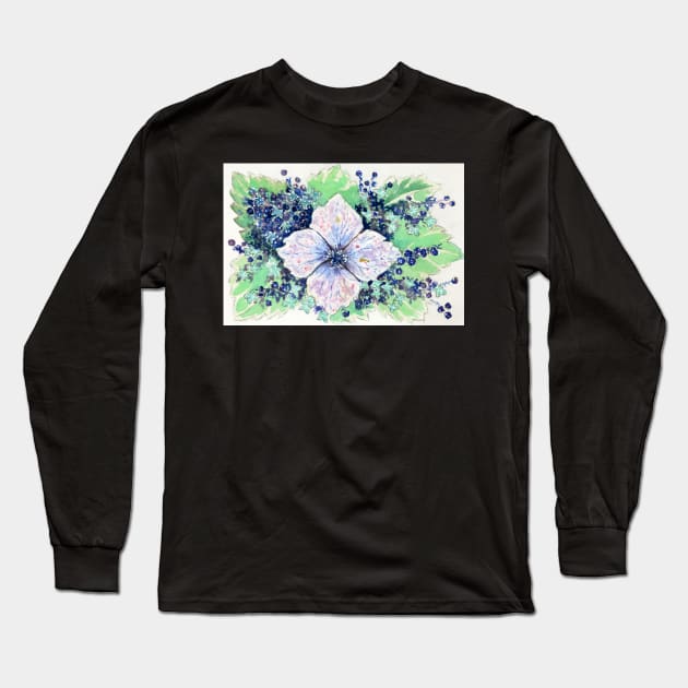 Hydrangea Long Sleeve T-Shirt by WaterGardens